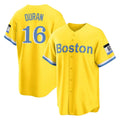 Davalo B.Red Sox #16 Jarren Duran Player Yellow Home Game Stitched Jersey