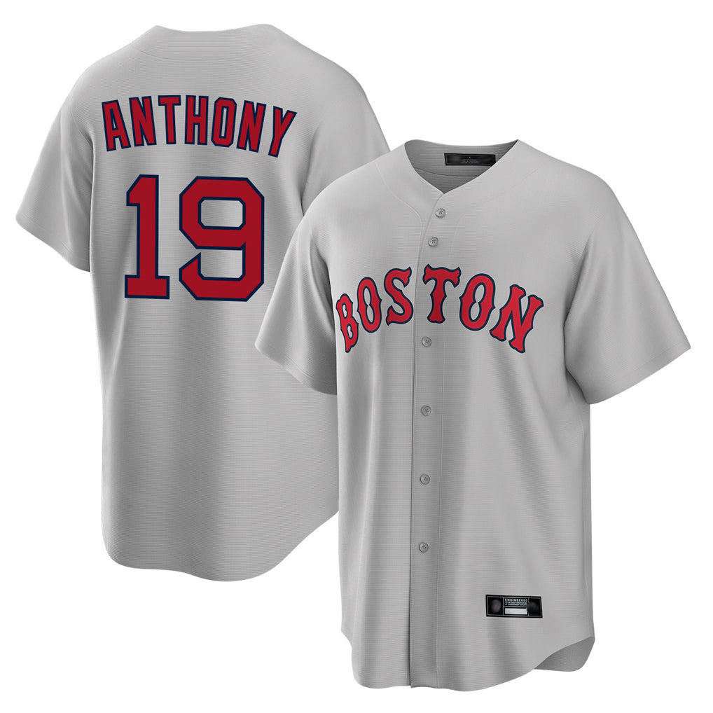 Davalo B.Red Sox #19 Roman Anthony Player Gray Road Home Game Stitched Jerseys