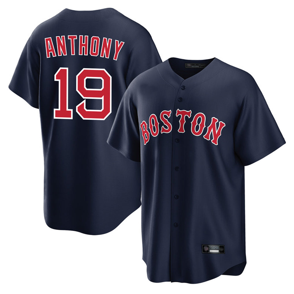 Davalo B.Red Sox #19 Roman Anthony Player Navy Home Game Stitched Jerseys