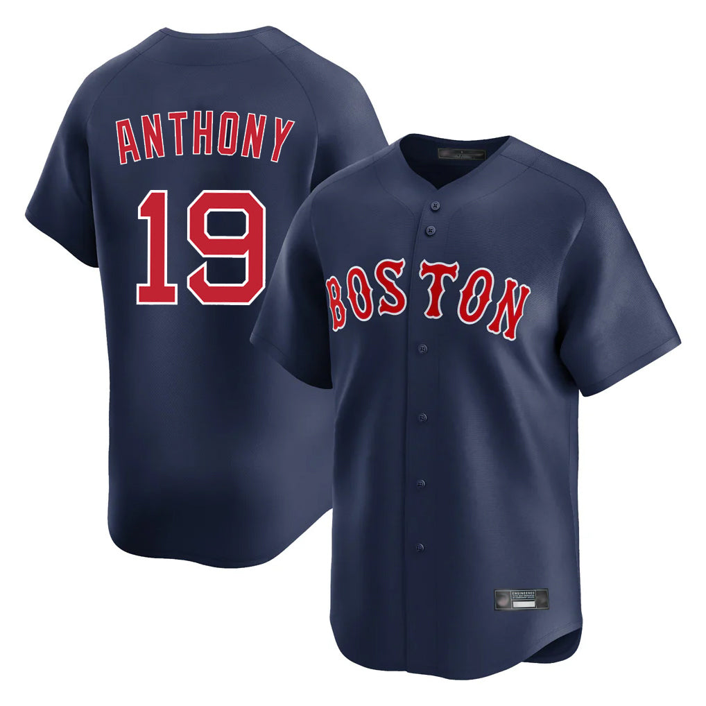 Davalo B.Red Sox #19 Roman Anthony Player Navy Limited Home Game Stitched Jerseys
