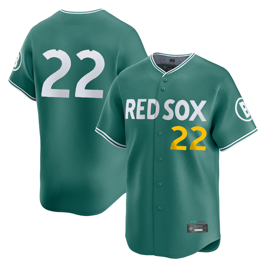 Davalo B.Red Sox #22 Garrett Whitlock Player Green City Connect Limited Home Game Stitched Jerseys