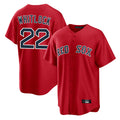 Davalo B.Red Sox #22 Garrett Whitlock Player Red Home Game Stitched Jerseys
