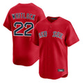 Davalo B.Red Sox #22 Garrett Whitlock Player Red Limited Home Game Stitched Jerseys