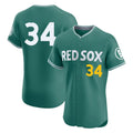 Davalo B.Red Sox #34 David Ortiz Player Green City Connect Limited Elite Home Game Stitched Jerseys