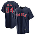 Davalo B.Red Sox #34 David Ortiz Player Navy Home Game Stitched Jerseys
