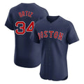 Davalo B.Red Sox #34 David Ortiz Player Navy Limited Elite Home Game Stitched Jerseys