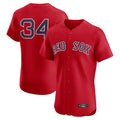 Davalo B.Red Sox #34 David Ortiz Player Red Limited Elite Home Game Stitched Jerseys