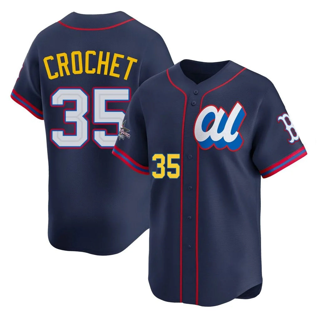 Davalo B.Red Sox #35 Garrett Crochet Player Navy American League All-Star Edition Game Stitched Jerseys