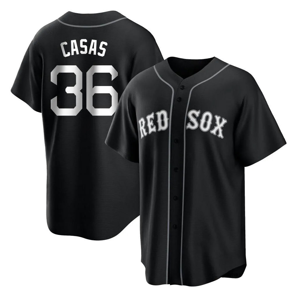 Davalo B.Red Sox #36 Triston Casas Player Black Home Game Stitched Jerseys