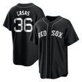 Davalo B.Red Sox #36 Triston Casas Player Black Home Game Stitched Jerseys