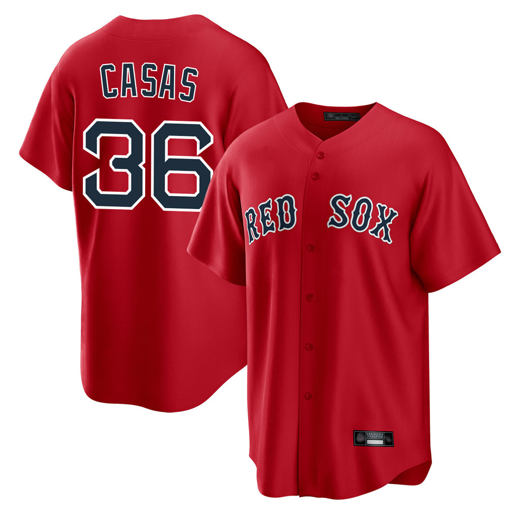 Davalo B.Red Sox #36 Triston Casas Player Red Home Game Stitched Jersey