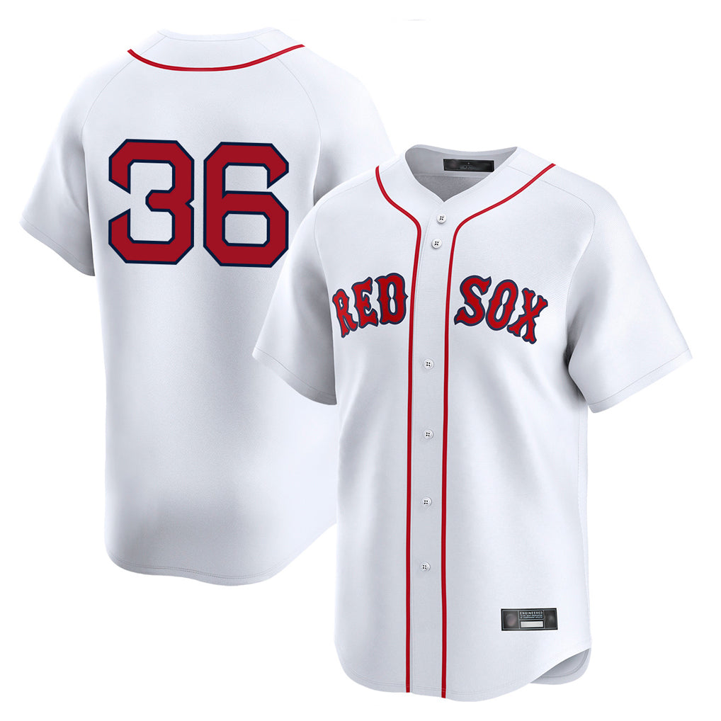 Davalo B.Red Sox #36 Triston Casas Player White Limited Home Game Stitched Jersey