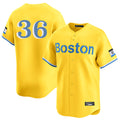 Davalo B.Red Sox #36 Triston Casas Player Yellow Limited Home Game Stitched Jersey