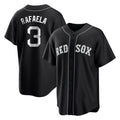 Davalo B.Red Sox #3 Ceddanne Rafaela Player Black Home Game Stitched Jerseys