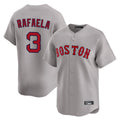 Davalo B.Red Sox #3 Ceddanne Rafaela Player Gray Road Limited Home Game Stitched Jersey
