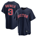 Davalo B.Red Sox #3 Ceddanne Rafaela Player Navy Home Game Stitched Jersey