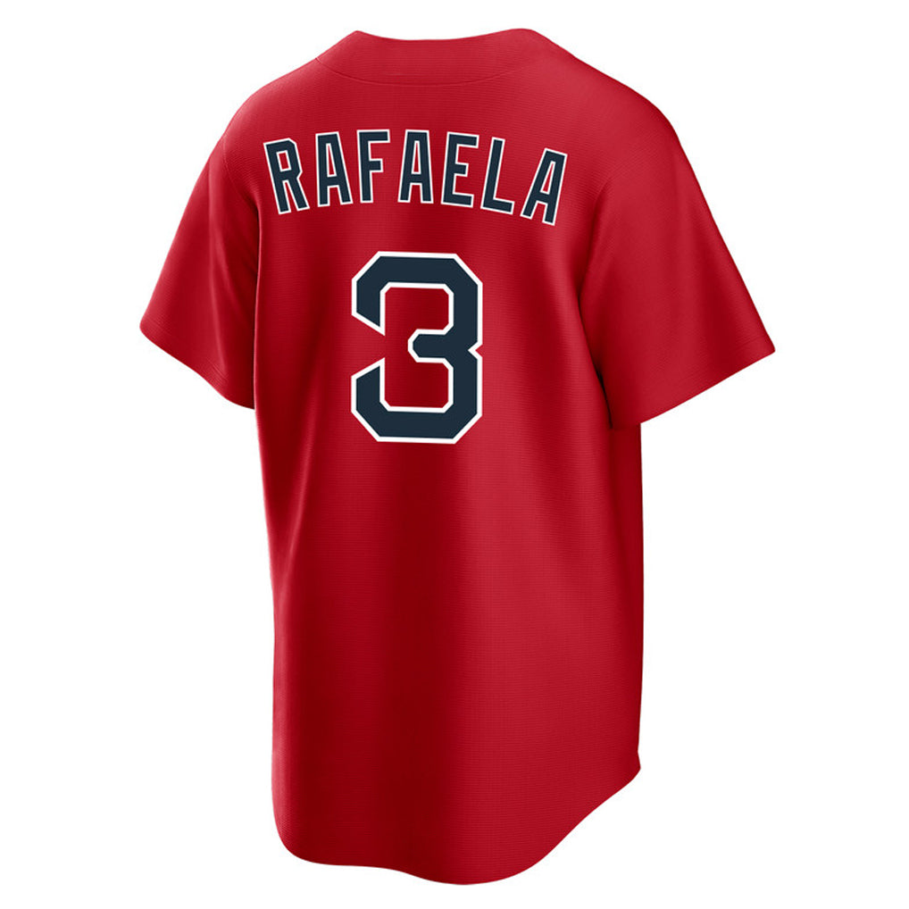 Davalo B.Red Sox #3 Ceddanne Rafaela Player Red Home Game Stitched Jerseys