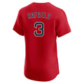 Davalo B.Red Sox #3 Ceddanne Rafaela Player Red Limited Elite Home Game Stitched Jerseys
