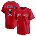 Davalo B.Red Sox #3 Ceddanne Rafaela Player Red Limited Home Game Stitched Jersey