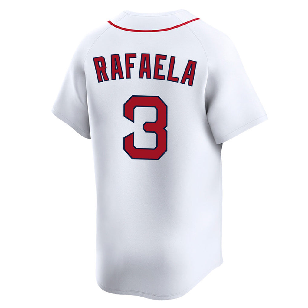Davalo B.Red Sox #3 Ceddanne Rafaela Player White Limited Home Game Stitched Jerseys