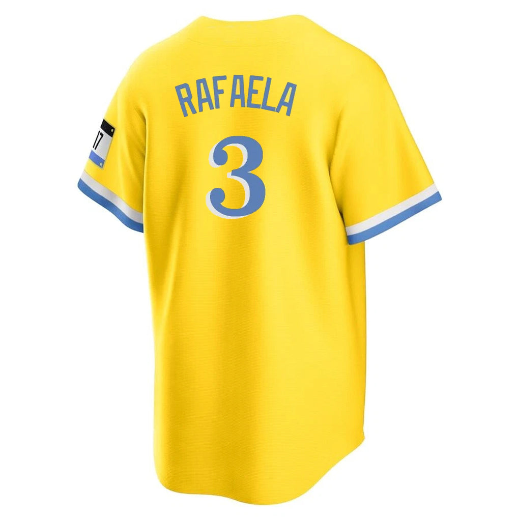 Davalo B.Red Sox #3 Ceddanne Rafaela Player Yellow Home Game Stitched Jerseys