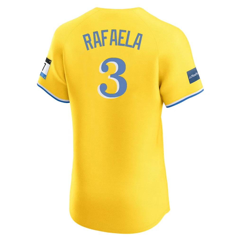 Davalo B.Red Sox #3 Ceddanne Rafaela Player Yellow Limited Elite Home Game Stitched Jerseys
