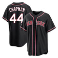 Davalo B.Red Sox #44 Aroldis Chapman Player Black Out Home Game Stitched Jerseys