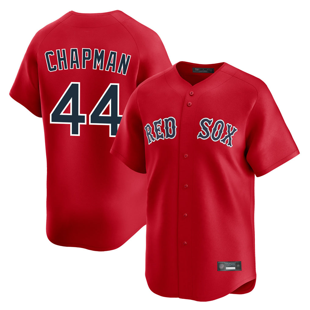 Davalo B.Red Sox #44 Aroldis Chapman Player Red Limited Home Game Stitched Jerseys