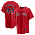 Davalo B.Red Sox #49 Tim Wakefield Player Red Home Game Stitched Jerseys
