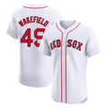 Davalo B.Red Sox #49 Tim Wakefield Player White Limited Elite Home Game Stitched Jerseys