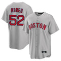 Davalo B.Red Sox #52 Wilyer Abreu Player Gray Road Home Game Stitched Jerseys