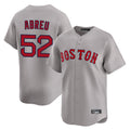 Davalo B.Red Sox #52 Wilyer Abreu Player Gray Road Limited Home Game Stitched Jerseys