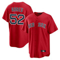 Davalo B.Red Sox #52 Wilyer Abreu Player Red Home Game Stitched Jerseys