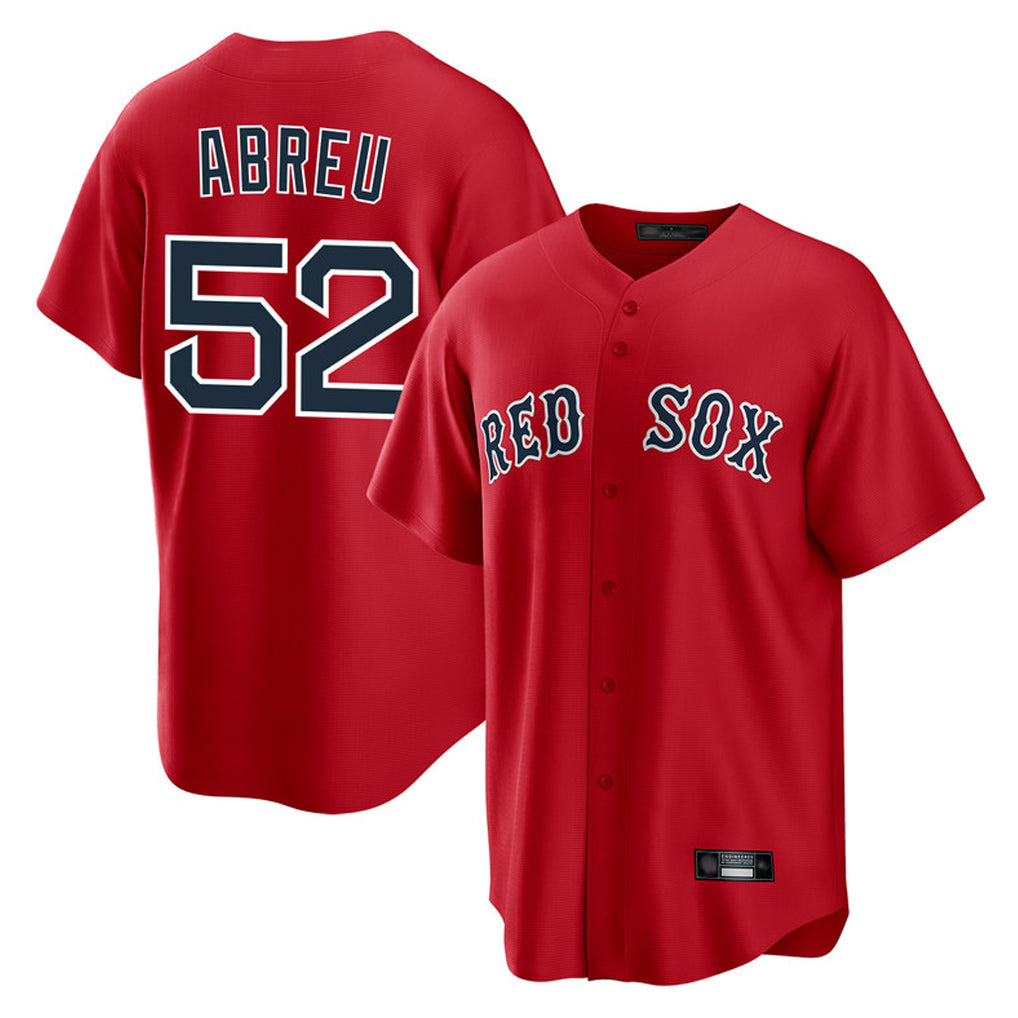 Davalo B.Red Sox #52 Wilyer Abreu Player Red Home Game Stitched Jerseys