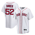 Davalo B.Red Sox #52 Wilyer Abreu Player White Home Game Stitched Jerseys