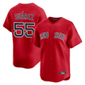 Davalo B.Red Sox #55 Ranger Su¡§¡érez Player Red Limited Home Game Stitched Jerseys