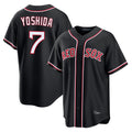 Davalo B.Red Sox #7 Masataka Yoshida Player Black Out Home Game Stitched Jerseys