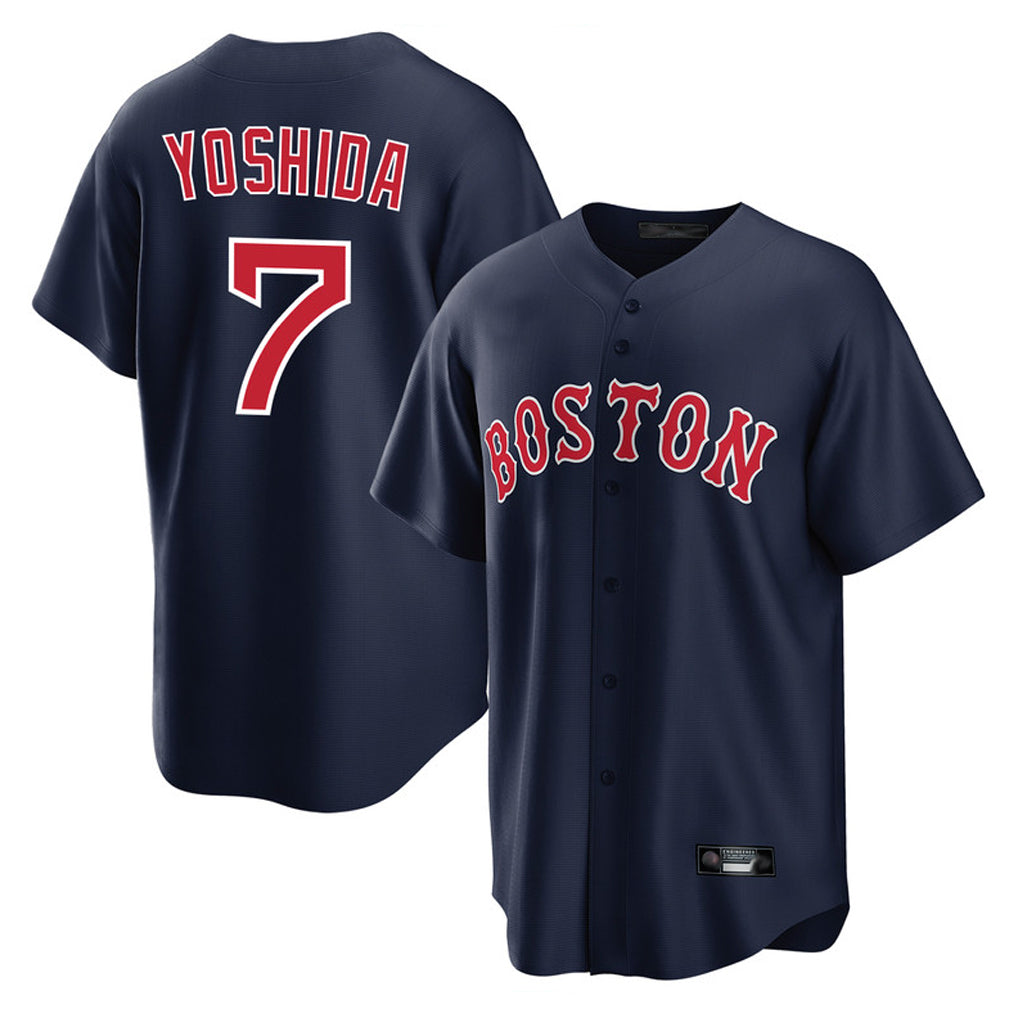 Davalo B.Red Sox #7 Masataka Yoshida Player Navy Home Game Stitched Jersey