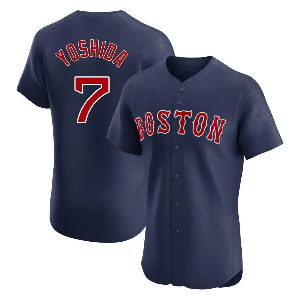 Davalo B.Red Sox #7 Masataka Yoshida Player Navy Limited Elite Home Game Stitched Jersey