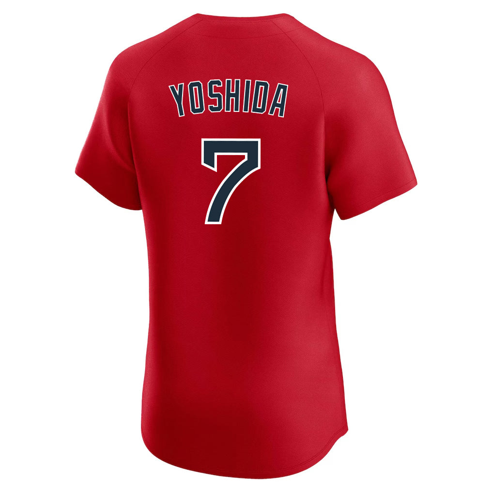 Davalo B.Red Sox #7 Masataka Yoshida Player Red Limited Elite Home Game Stitched Jerseys