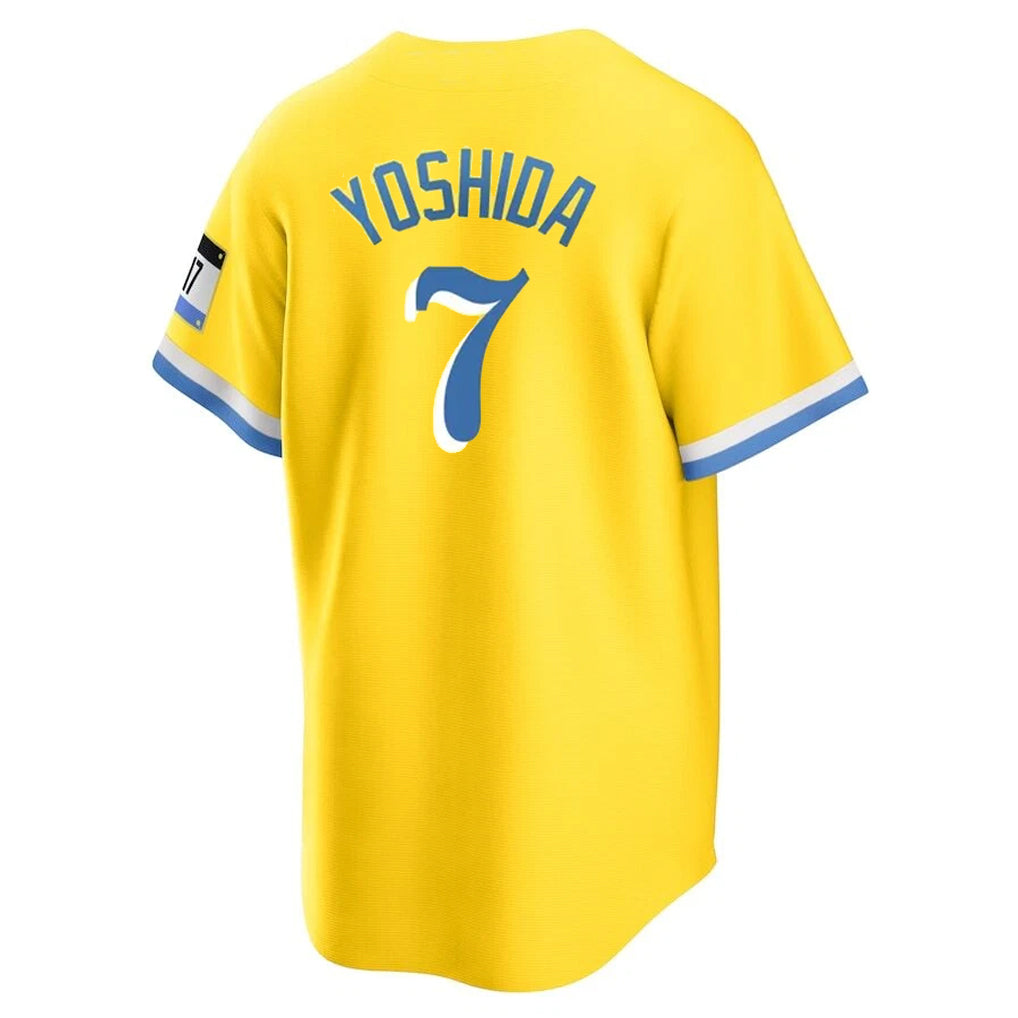 Davalo B.Red Sox #7 Masataka Yoshida Player Yellow Home Game Stitched Jerseys