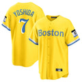 Davalo B.Red Sox #7 Masataka Yoshida Player Yellow Home Game Stitched Jersey