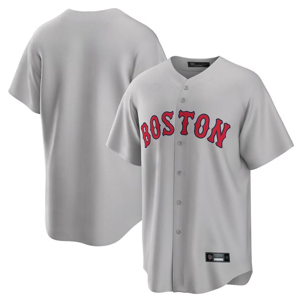 Davalo B.Red Sox Blank Player Gray Road Home Game Stitched Jerseys