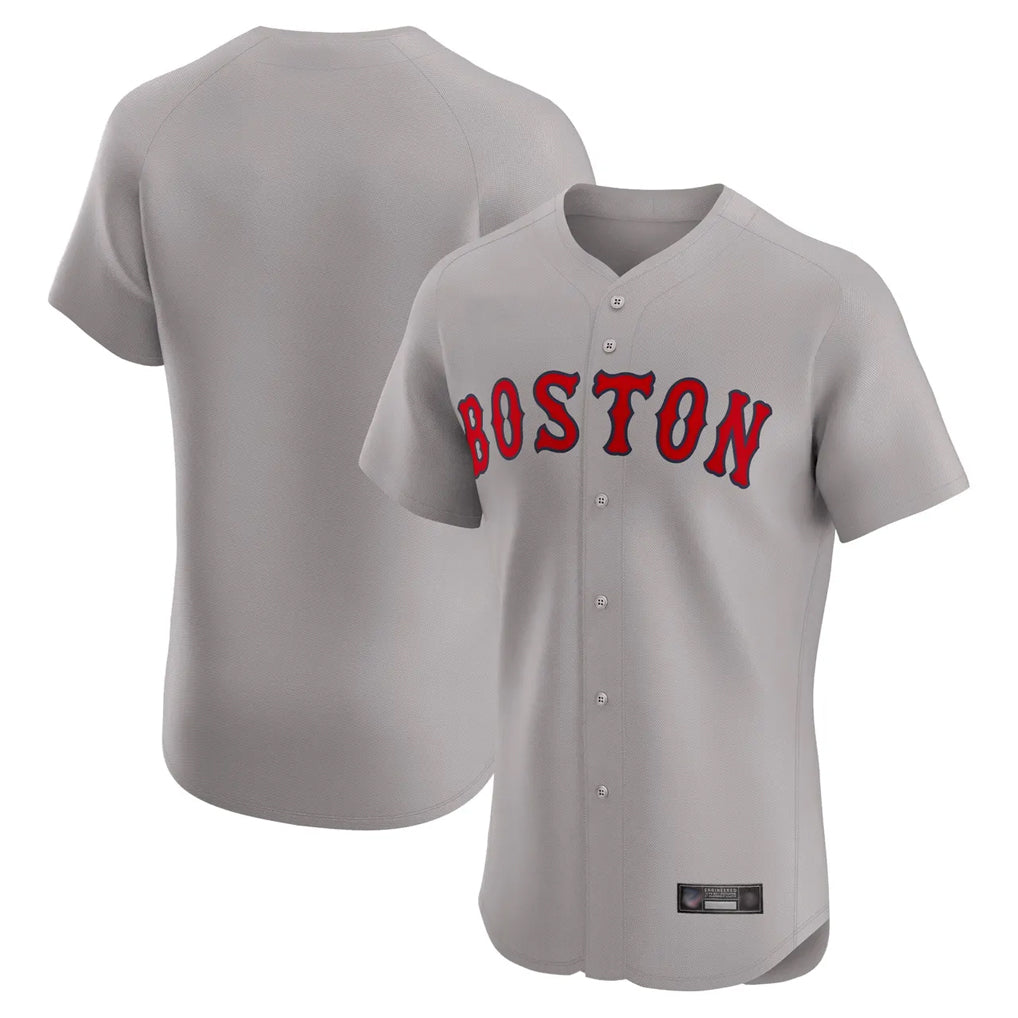 Davalo B.Red Sox Blank Player Gray Road Limited Elite Home Game Stitched Jerseys