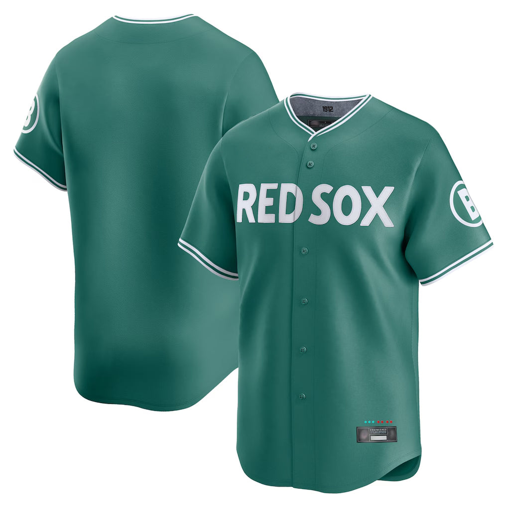 Davalo B.Red Sox Blank Player Green City Connect Limited Home Game Stitched Jerseys