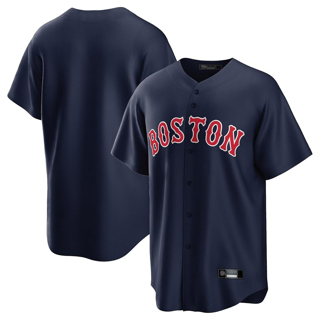 Davalo B.Red Sox Blank Player Navy Home Game Stitched Jerseys