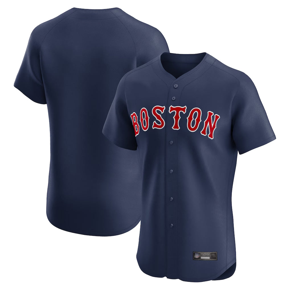 Davalo B.Red Sox Blank Player Navy Limited Elite Home Game Stitched Jerseys