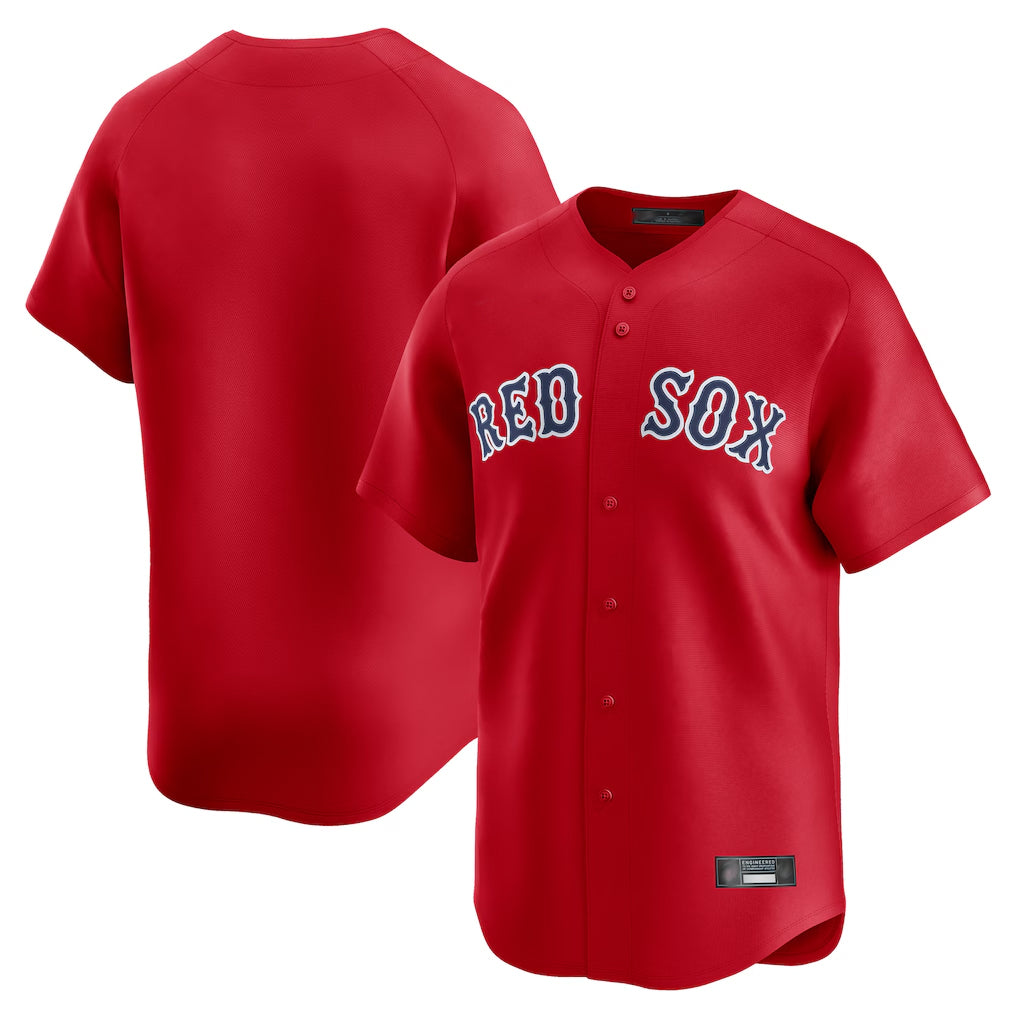 Davalo B.Red Sox Blank Player Red Limited Home Game Stitched Jerseys