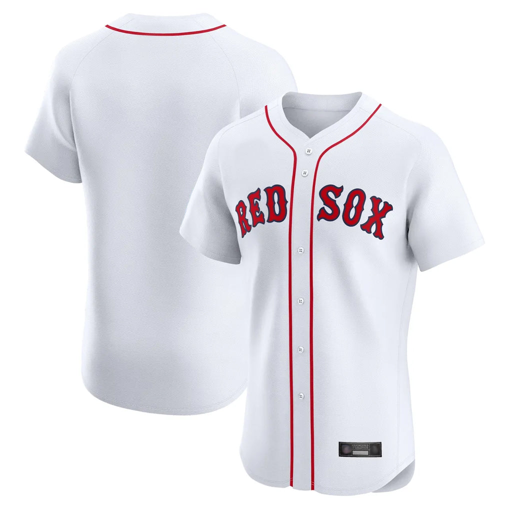 Davalo B.Red Sox Blank Player White Limited Elite Home Game Stitched Jerseys