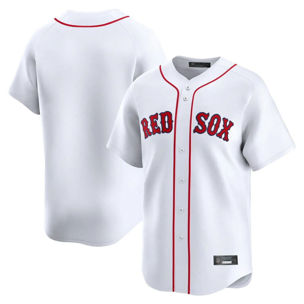 Davalo B.Red Sox Blank Player White Limited Home Game Stitched Jerseys